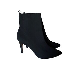 XOXO Womems 8.5‎ Sock Pointed Toe Knit Stiletto Heel Ankle Boots Goth Whimsigoth